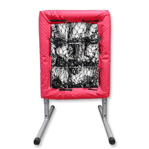 9-hole pitching net – red
