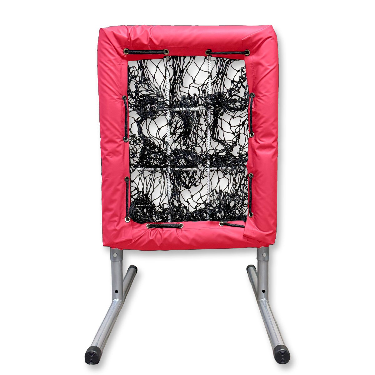 9-hole pitching net – red